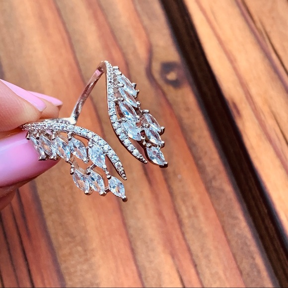 ANGEL Crystal Wings ♡ AAA Cubic Zirconia Ring GIFT - Picture 6 of 8